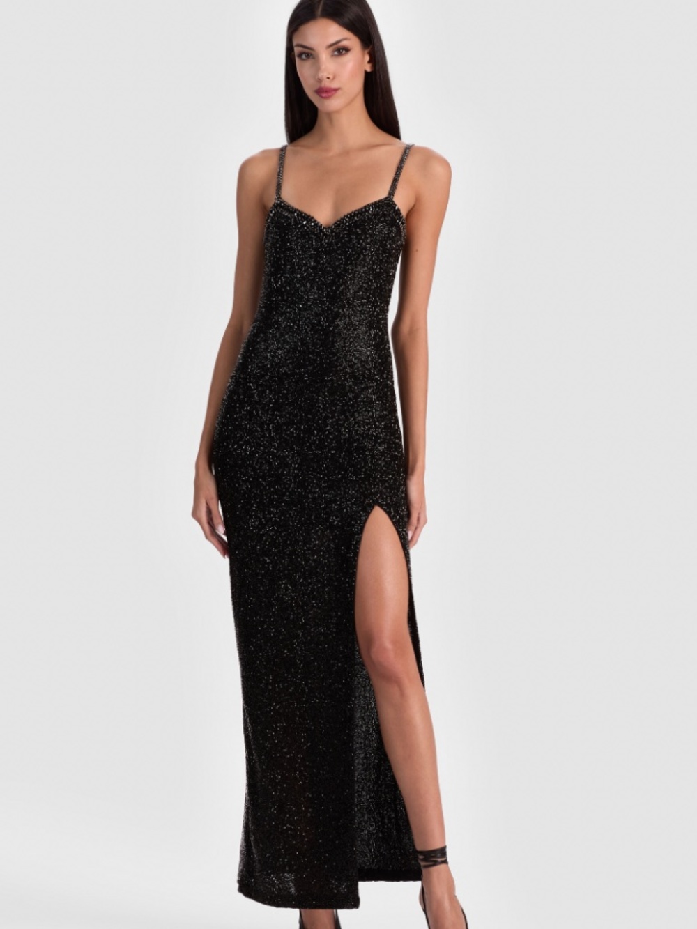 Alice + Olivia Nina Embellished Maxi Dress